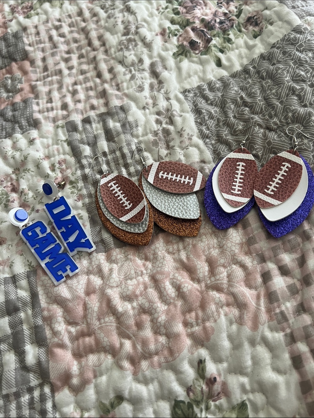 Football earrings